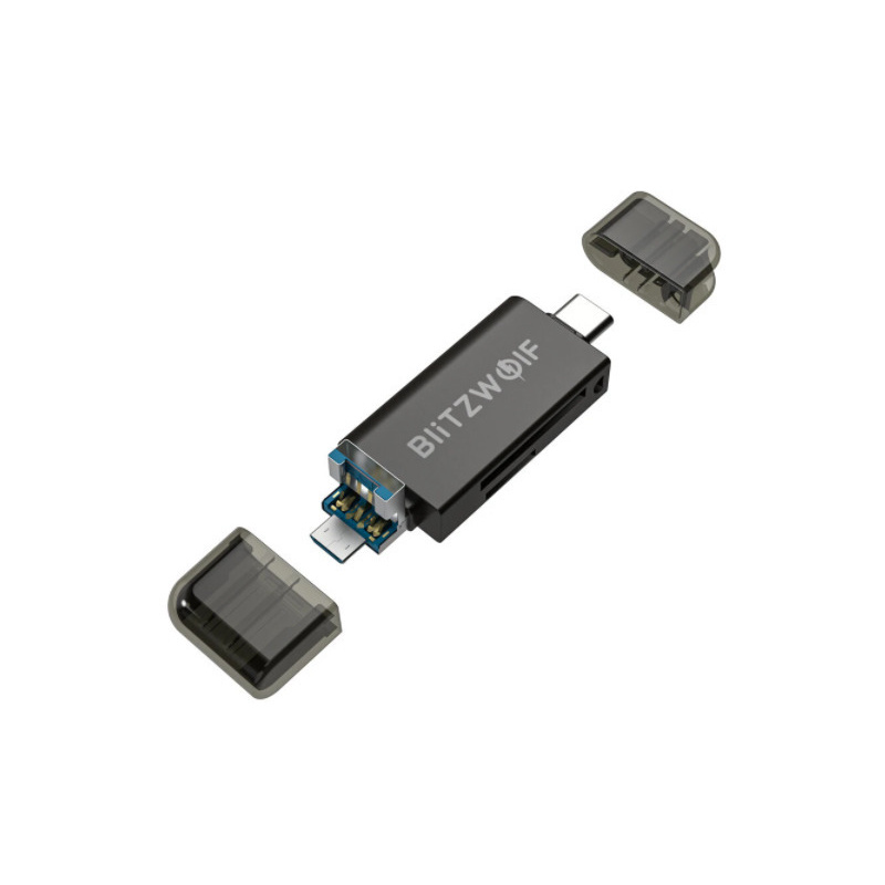 BlitzWolf Distributor - 5907489604512 - BLZ310 - Card reader SD USB-C / USB-A Blitzwolf BW-CR1 - B2B homescreen