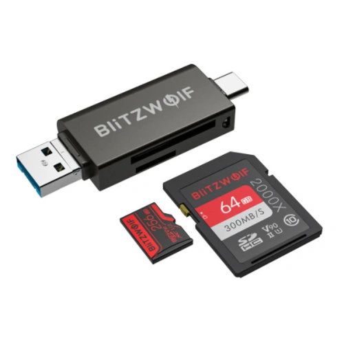 Czytnik kart SD USB-C / USB-A Blitzwolf BW-CR1