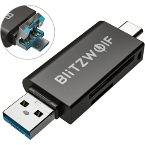 Czytnik kart SD USB-C / USB-A Blitzwolf BW-CR1