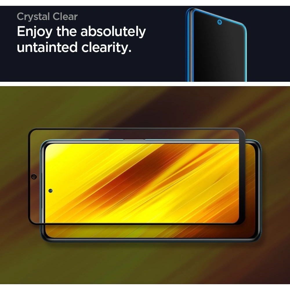 Wholesale Spigen GLAS.tR Slim Pocophone X3/Pro/NFC Black - SPN1357BLK - {ean13} - Hurt