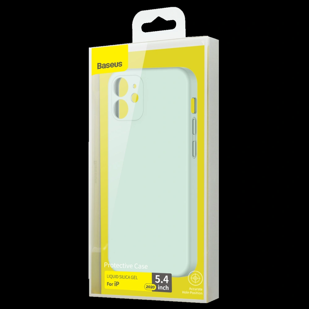 Wholesale Baseus Liquid Silica Gel Case Apple iPhone 12 mini (green) - BSU1931GRN - {ean13} - Hurt