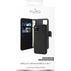 Hurtownia GSM - Etui PURO Wallet Detachable 2w1 Samsung Galaxy A42 5G (czarny) - PUR368BLK - {ean13} - Hurt