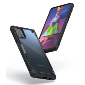 Hurtownia GSM - Etui Ringke Fusion-X Samsung Galaxy M51 Camo (Moro) Schwarz - RGK1307MBL - {ean13} - Hurt