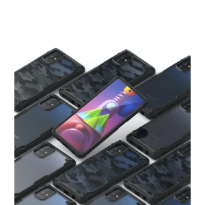Hurtownia GSM - Etui Ringke Fusion-X Samsung Galaxy M51 Camo (Moro) Schwarz - RGK1307MBL - {ean13} - Hurt