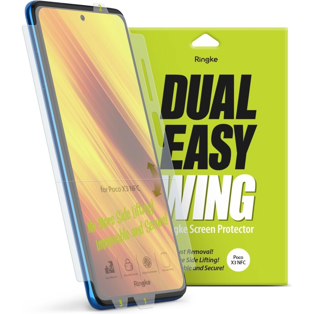 Wholesale Ringke Dual Easy Wing Full Cover Pocophone X3/Pro/NFC [2 PACK] - RGK1309 - {ean13} - Hurt