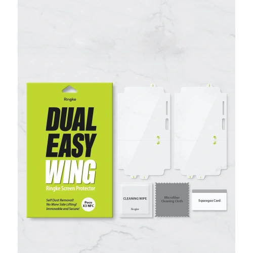 Folia hydrożelowa Ringke Dual Easy Wing Full Cover Pocophone X3/Pro/NFC [2 PACK]
