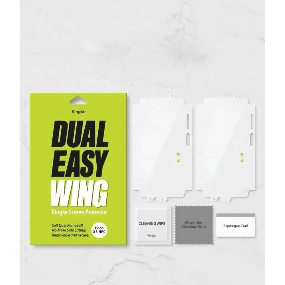 Wholesale Ringke Dual Easy Wing Full Cover Pocophone X3/Pro/NFC [2 PACK] - RGK1309 - {ean13} - Hurt