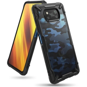 Ringke Fusion-X Pocophone X3/Pro/NFC Camo (Moro) Black
