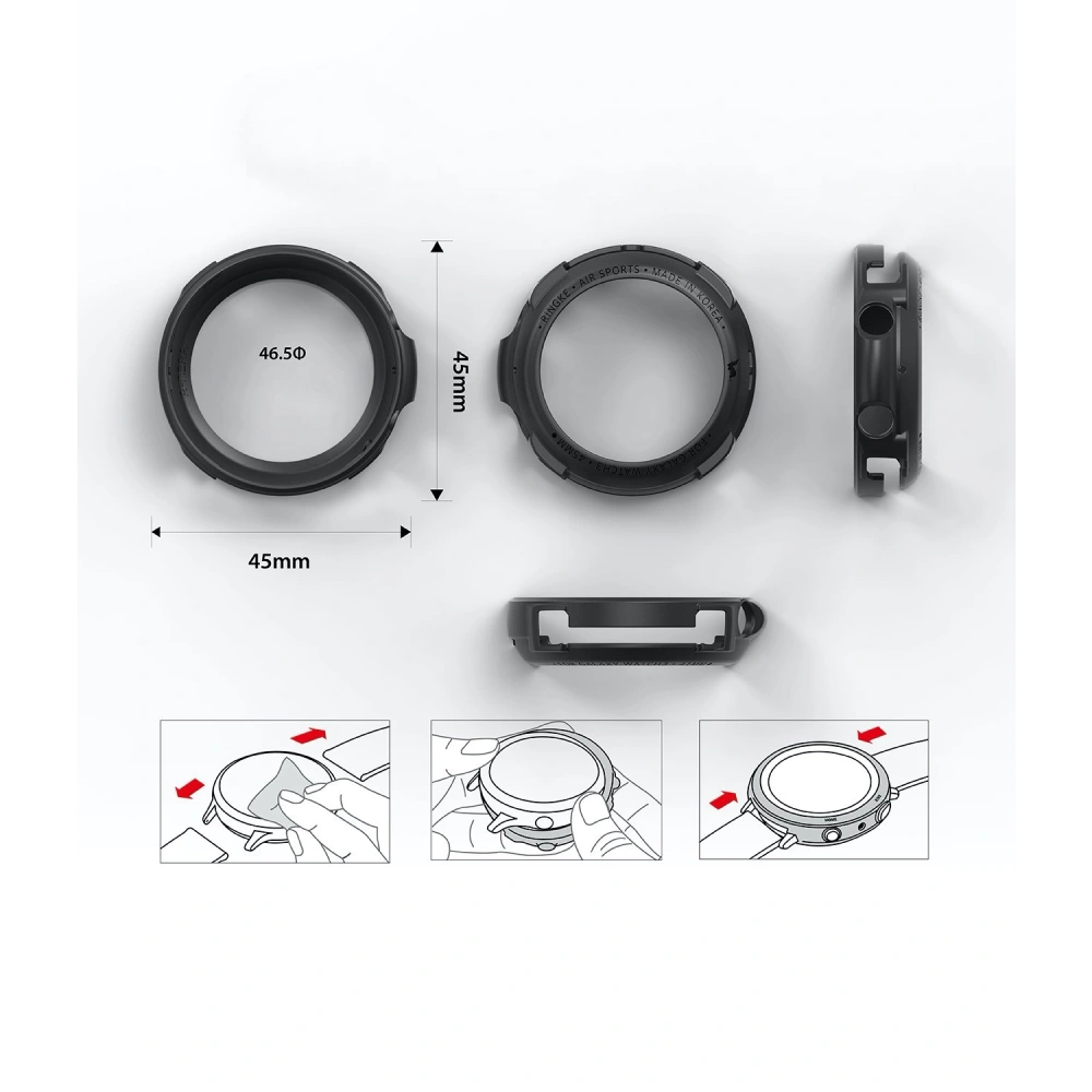 Wholesale Ringke Air Sport Samsung Galaxy Watch 3 45mm Black - RGK1314BLK - {ean13} - Hurt
