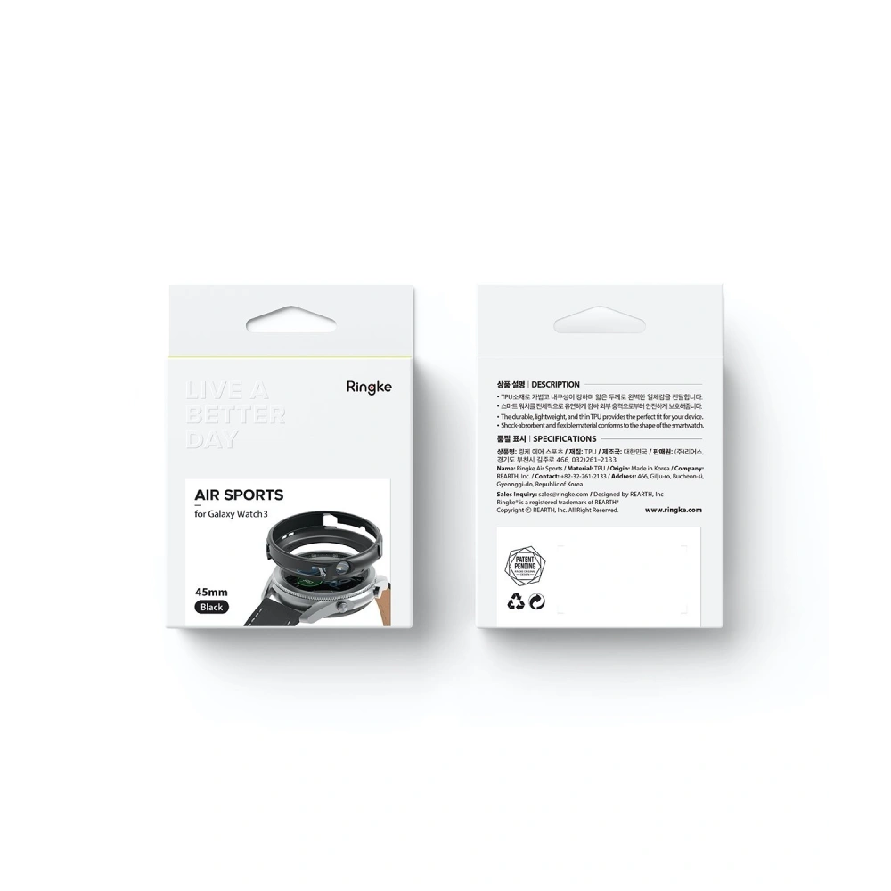 Wholesale Ringke Air Sport Samsung Galaxy Watch 3 45mm Black - RGK1314BLK - {ean13} - Hurt