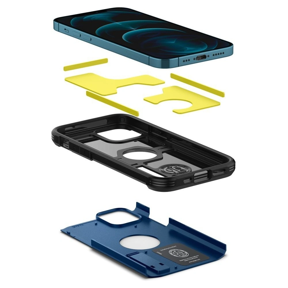 Wholesale Spigen Tough Armor Apple iPhone 12/12 Pro Navy Blue - SPN1361BLU - {ean13} - Hurt