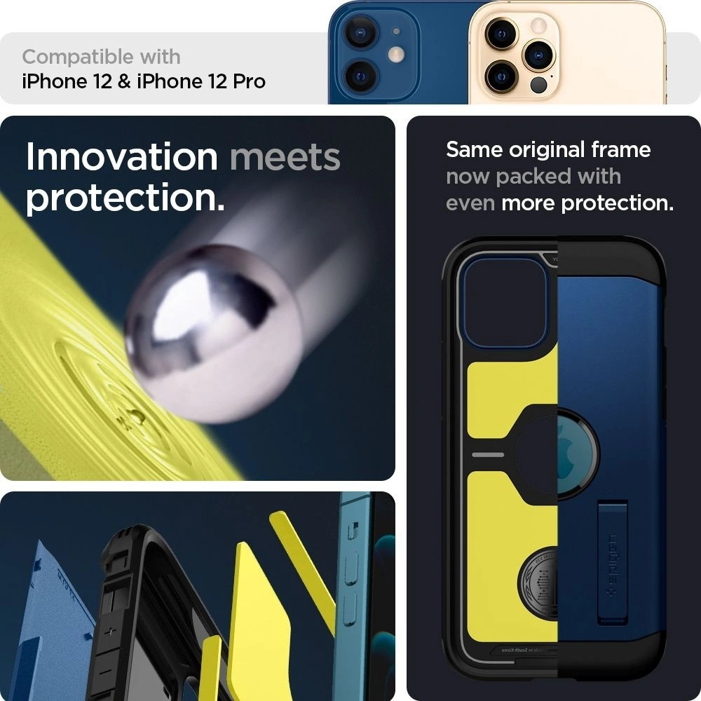 Hurtownia GSM - Etui Spigen Tough Armor Apple iPhone 12/12 Pro Navy Blue - SPN1361BLU - {ean13} - Hurt