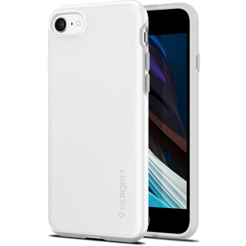 Hurtownia Spigen - 8809710753440 - SPN1362WHT - Etui Spigen Thin Fit Pro Apple iPhone SE 2022/SE 2020/8/7 White - B2B homescreen