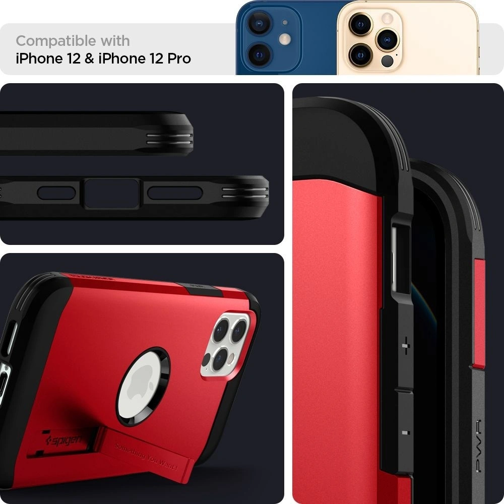 Hurtownia GSM - Etui Spigen Tough Armor Apple iPhone 12/12 Pro Red - SPN1364RED - {ean13} - Hurt