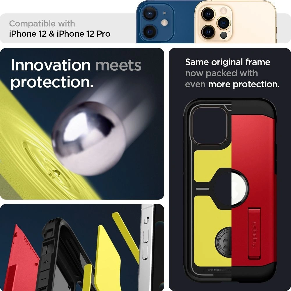 Hurtownia GSM - Etui Spigen Tough Armor Apple iPhone 12/12 Pro Red - SPN1364RED - {ean13} - Hurt