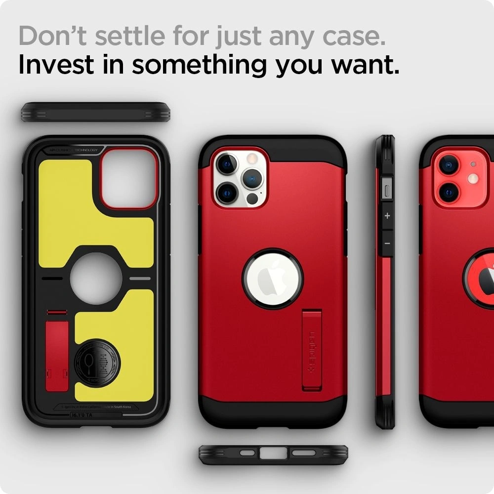 Hurtownia GSM - Etui Spigen Tough Armor Apple iPhone 12/12 Pro Red - SPN1364RED - {ean13} - Hurt
