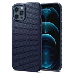 Etui Spigen Liquid Air Apple iPhone 12/12 Pro Marineblau