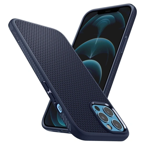 Etui Spigen Liquid Air Apple iPhone 12/12 Pro Navy Blue