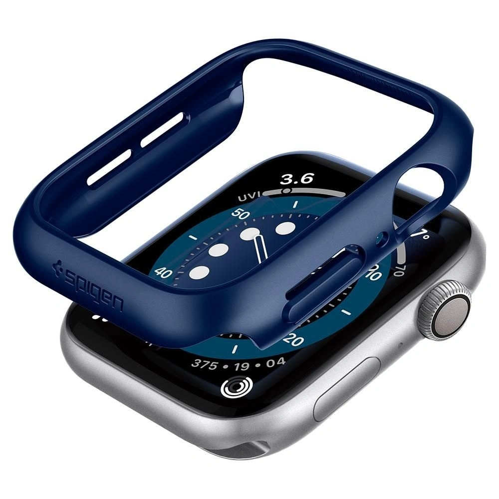 Hurtownia GSM - Etui Spigen Thin Fit Apple Watch 4/5/6/7/8/9/SE 44/45mm Metallic Blue - SPN1368BLU - {ean13} - Hurt