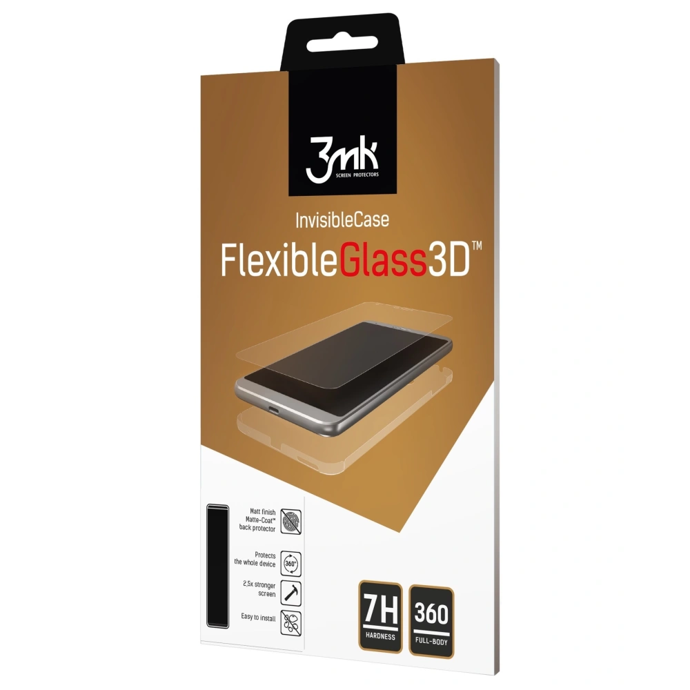 Hurtownia GSM - Szkło hybrydowe 3MK FlexibleGlass 3D + Folia Matte-Coat Apple iPhone 6S/6 - 3MK303 - {ean13} - Hurt