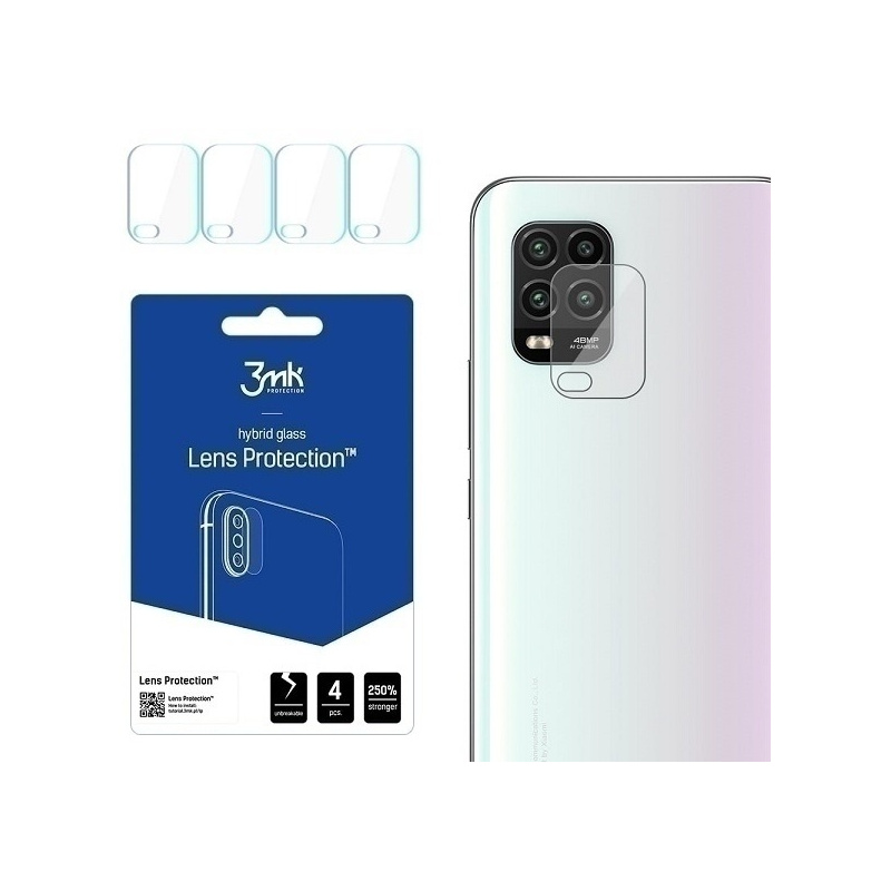 Hurtownia 3MK - 5903108298117 - 3MK1088 - Szkło hybrydowe na obiektyw aparatu 3MK Lens Protection Xiaomi Mi 10 Lite 5G [4 PACK] - B2B homescreen