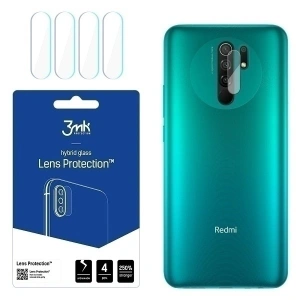Hurtownia GSM - Szkło hybrydowe na obiektyw aparatu 3MK Lens Protection Redmi 9 [4 PACK] - 3MK1098 - {ean13} - Hurt