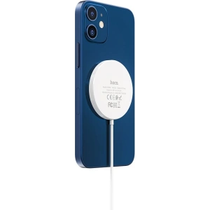 hoco CW28 Wireless Charger with MagSafe 15W White