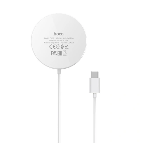 Bezprzewodowa ładowarka hoco CW28 z MagSafe 15W White