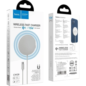 Wholesale hoco CW28 Wireless Charger with MagSafe 15W White - HCO001BLK - {ean13} - Hurt