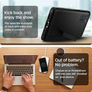 Hurtownia GSM - Etui Spigen Tough Armor Samsung Galaxy S20 FE Black - SPN1372BLK - {ean13} - Hurt