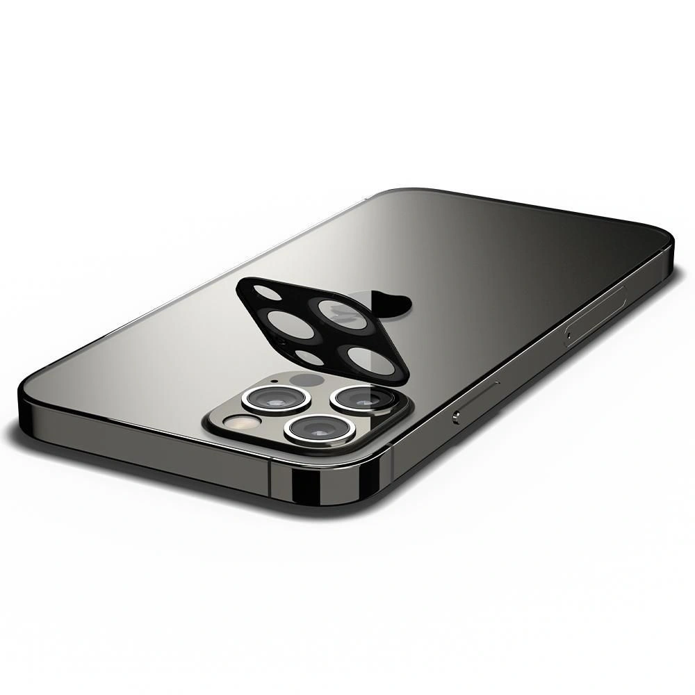 Hurtownia GSM - Szkło hartowane na aparat Spigen Optik Camera Lens Apple iPhone 12 Pro Black - SPN1374BLK - {ean13} - Hurt