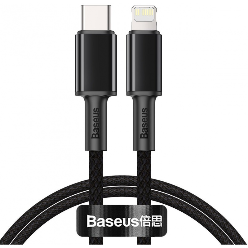 Baseus Distributor - 6953156231917 - BSU1944BLK - Baseus High Density Braided Cable Type-C to Lightning, PD, 20W, 1m (Black) - B2B homescreen