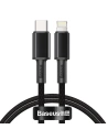 USB-C zu Lightning Kabel Baseus Hochdicht geflochten, 20W, 5A, PD, 1m (schwarz)