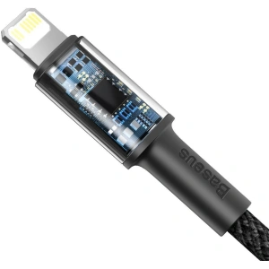 USB-C zu Lightning Kabel Baseus Hochdichte Geflochten, 20W, 5A, PD, 2m (schwarz)