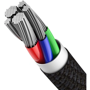 USB-C zu Lightning Kabel Baseus Hochdichte Geflochten, 20W, 5A, PD, 2m (schwarz)