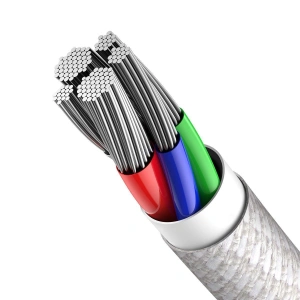 USB-C zu Lightning Kabel Baseus Hochdichte Geflochten, 20W, 5A, PD, 1m (weiß)