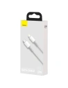 Hurtownia GSM - Kabel USB-C do Lightning Baseus High Density Braided, 20W, 5A, PD, 1m (biały) - BSU1946WHT - {ean13} - Hurt