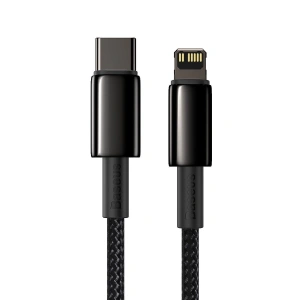 USB-C zu Lightning Kabel Baseus Tungsten Gold, 20W, 5A, PD, 1m (schwarz)