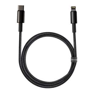 Wholesale Baseus Tungsten Gold Cable Type-C to Lightning PD 20W 2m (black) - BSU1948BLK - {ean13} - Hurt