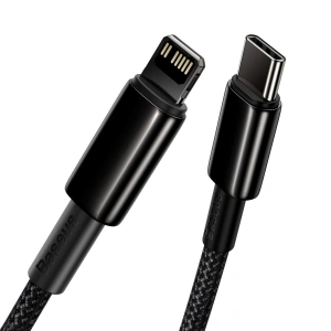 USB-C zu Lightning Kabel Baseus Tungsten Gold, 20W, 5A, PD, 2m (schwarz)
