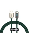 Kabel USB do USB-C Baseus Display, 5A, 1m (zielony)