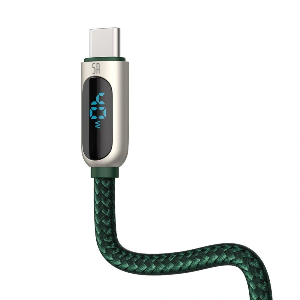 Hurtownia GSM - USB-C zu USB Kabel Baseus Display, 5A, 1m (grün) - BSU1951GRN - {ean13} - Hurt