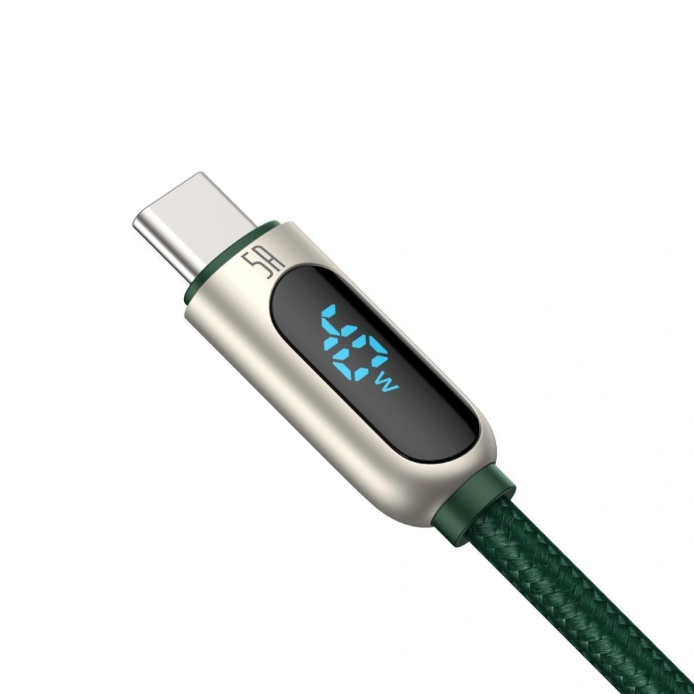 Hurtownia GSM - USB-C zu USB Kabel Baseus Display, 5A, 1m (grün) - BSU1951GRN - {ean13} - Hurt