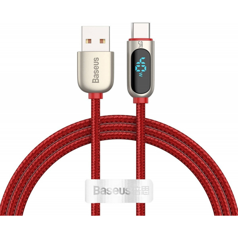Baseus Distributor - 6953156230255 - BSU1952RED - Baseus Display Cable USB to Type-C 5A 1m (red) - B2B homescreen
