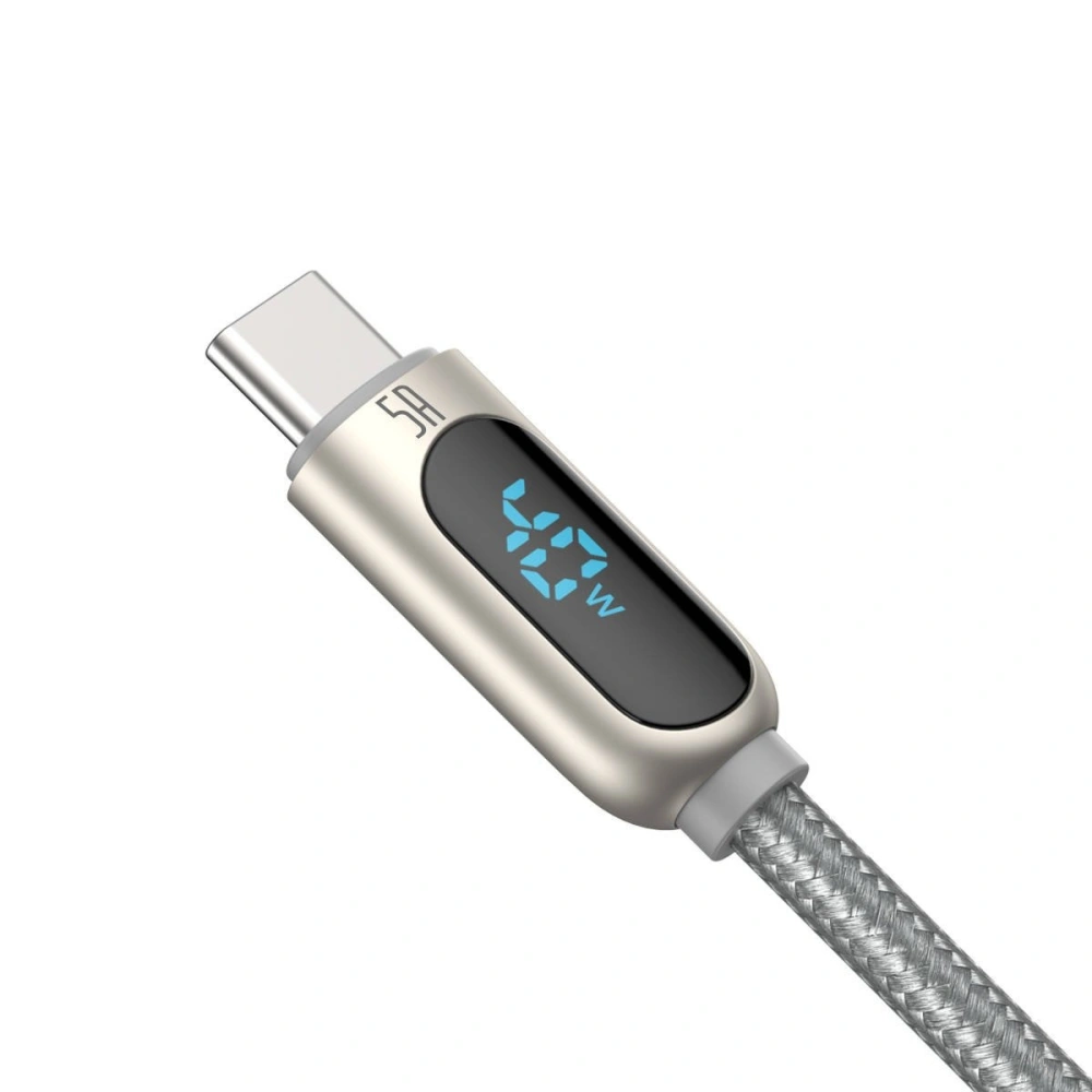 Hurtownia GSM - Kabel USB do USB-C Baseus Display, 5A, 1m (srebrny) - BSU1953SLV - {ean13} - Hurt