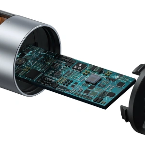 Hurtownia GSM - Transmiter FM Baseus Energy Column, Bluetooth 5.0, 2x USB, 18W (srebrny) - BSU1957SLV - {ean13} - Hurt