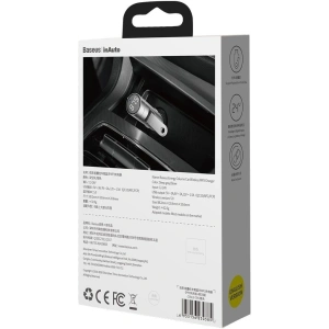 Hurtownia GSM - Transmiter FM Baseus Energy Column, Bluetooth 5.0, 2x USB, 18W (srebrny) - BSU1957SLV - {ean13} - Hurt