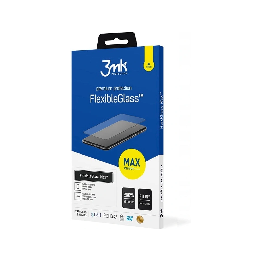 Hurtownia GSM - Szkło hybrydowe 3MK FlexibleGlass Max Apple iPhone 12/12 Pro czarne - 3MK878 - {ean13} - Hurt