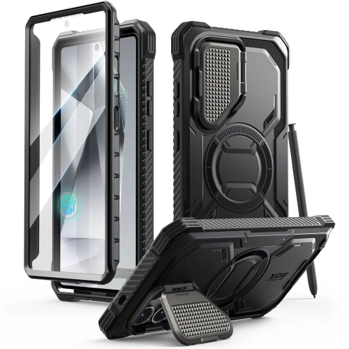 Etui Supcase IBLSN ArmorBox MagSafe w kolorze czarnym, idealne dla Samsung Galaxy S25 Ultra.