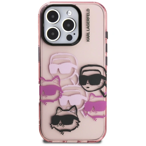 Zbliżenie na hybrydowy materiał etui Karl Lagerfeld, zapewniający ochronę telefonu.